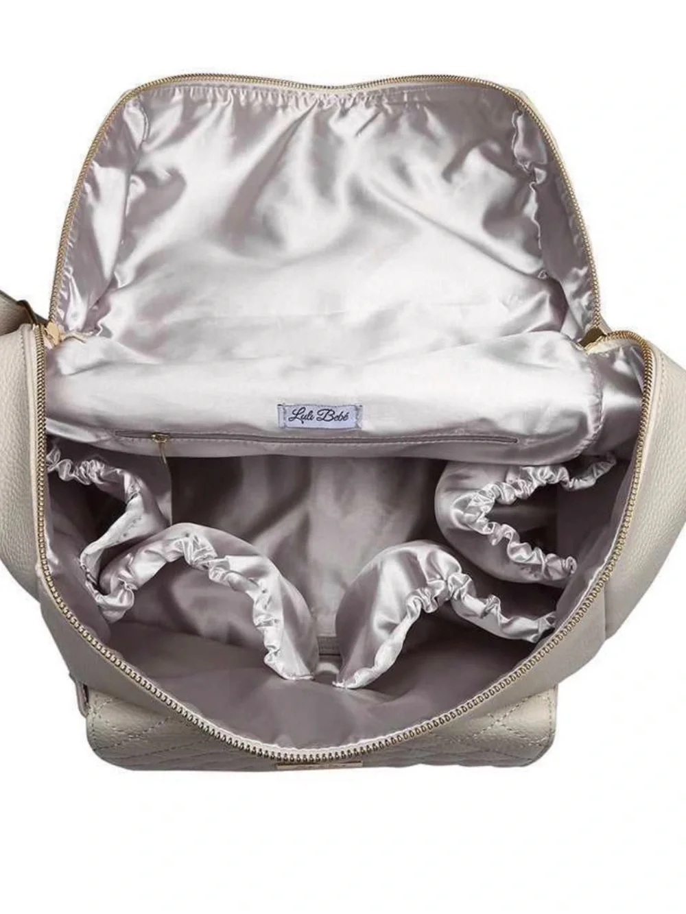 Luli Bebe- Monaco Diaper Bag Backpack - Pearl White